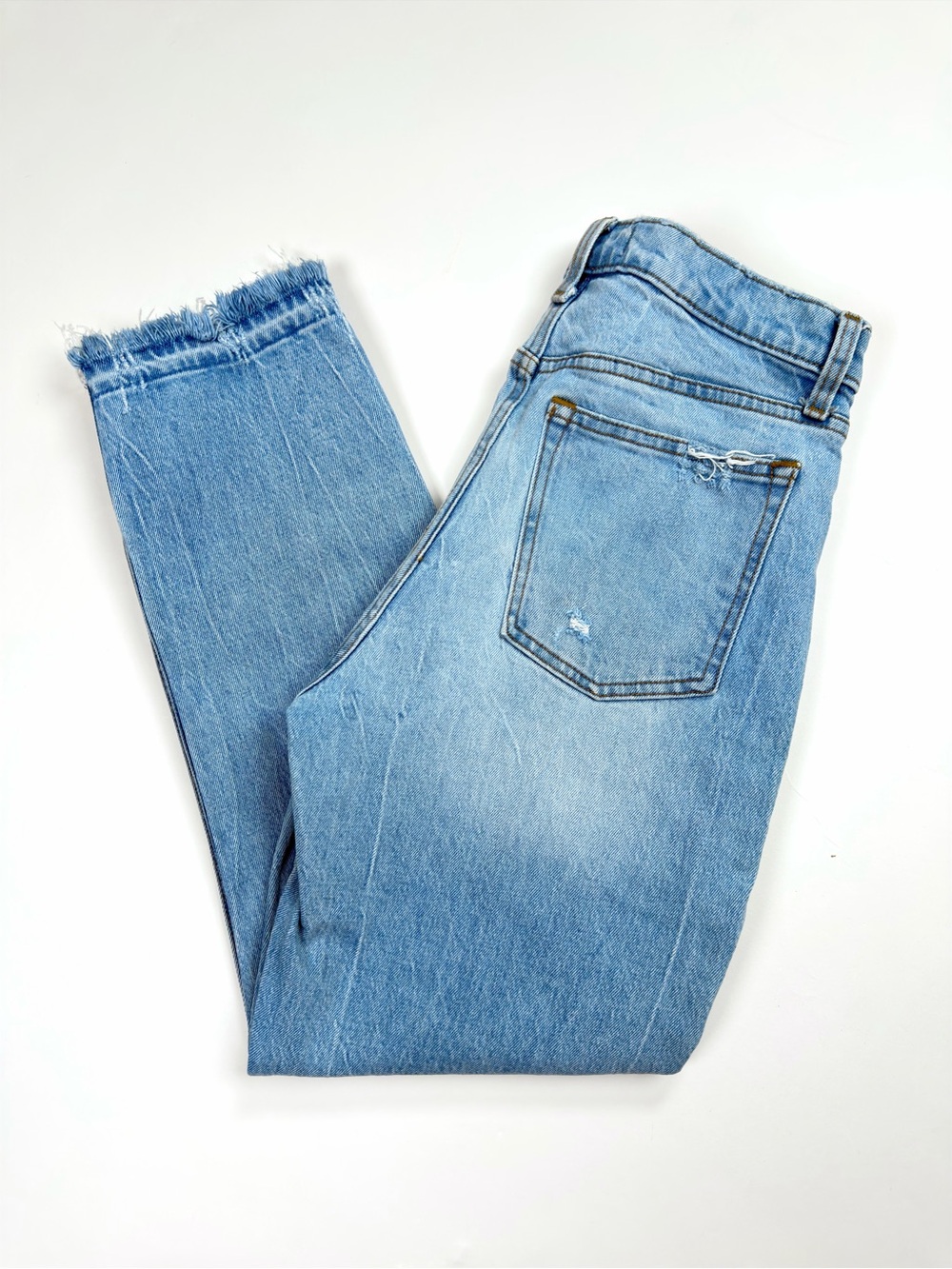 Abercrombie And Fitch Light Wash High Rise Mom Jeans Curve Love 26 /6R